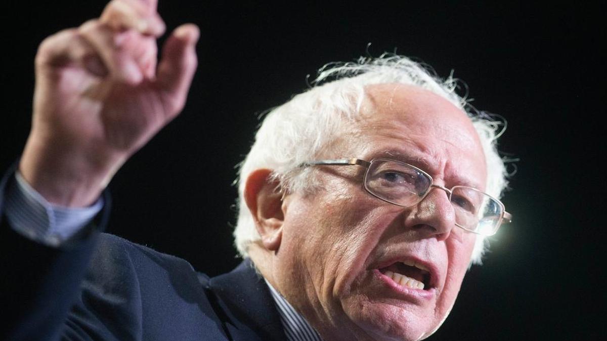 Democratic presidential candidate Sen. Bernie Sanders speaks during a rally Sunday, Feb. 21, 2016, in Greenville, South Carolina.