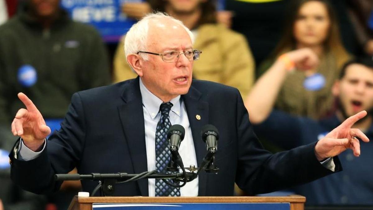 Bernie Sanders, candidate for the Democratic nomination for President, spoke Friday morning inside the Vadalabene Center on the campus of SIUE in Belleville, Ill., on March 4, 2016.
