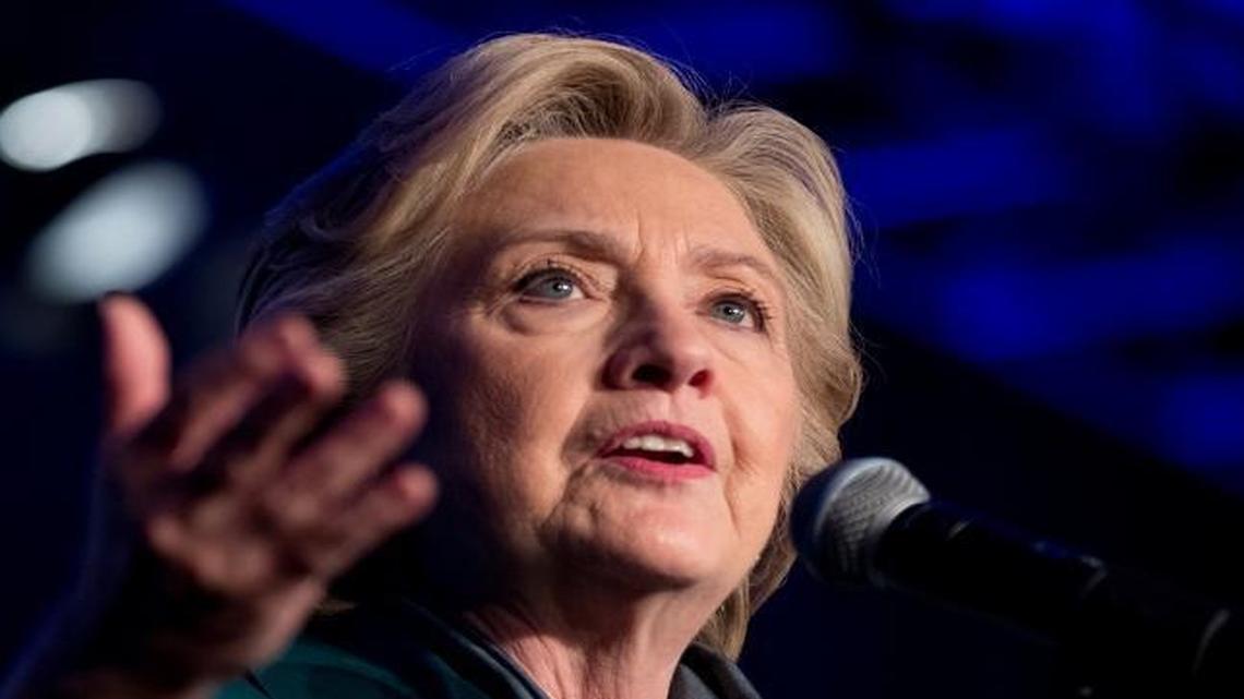 Democratic presidential candidate Hillary Clinton at a Women for Hillary fundraiser at the Hyatt Regency in Washington, Wednesday, Oct. 5, 2016.