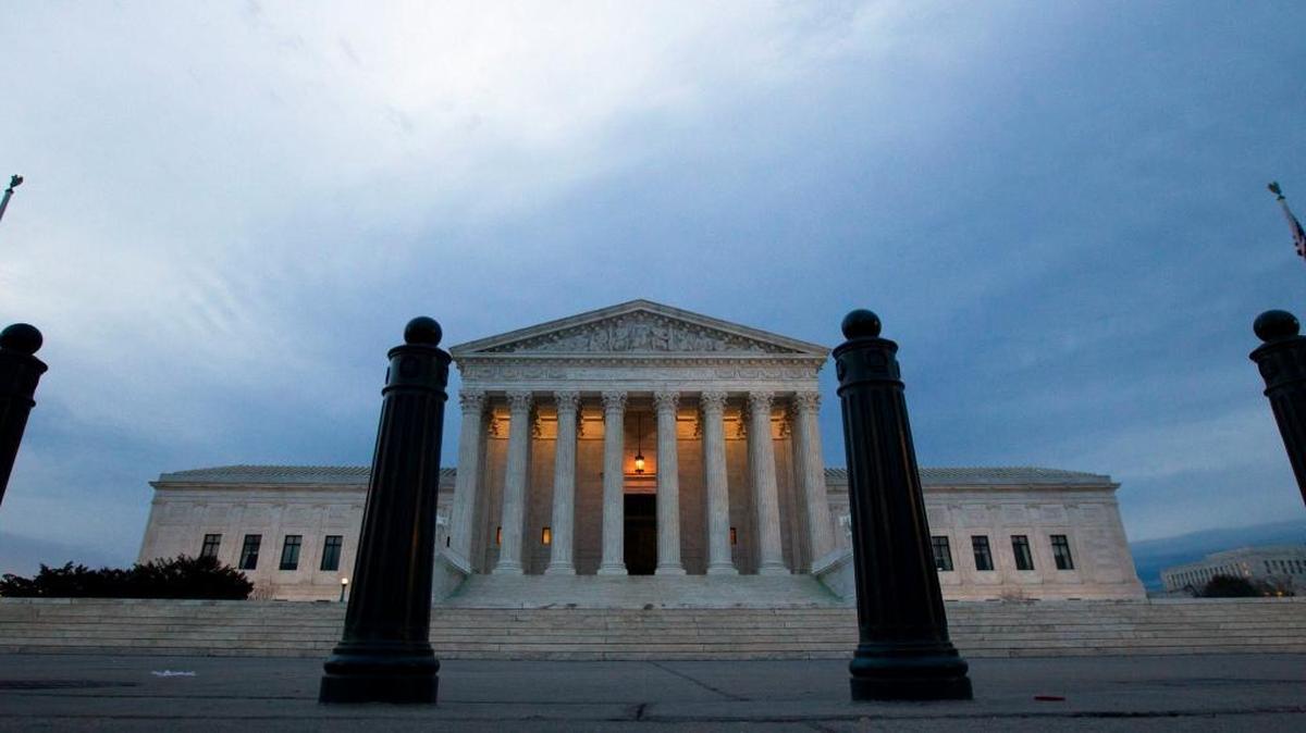 The Supreme Court is seen in the morning in Washington, Wednesday, Feb. 1, 2017, the day after President Donald Trump announced Judge Neil Gorsuch as his nominee for the Supreme Court.