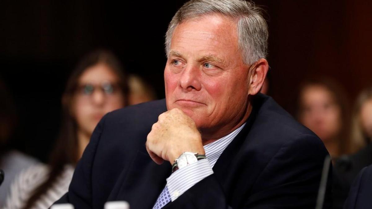 In this Sept. 20, 2017, file photo, Sen. Richard Burr, R-N.C., listens on Capitol Hill in Washington. Burr and Sen. Thom Tillis issued statements Nov. 15, saying they will vote against Michael Dourson to serve as head of EPA's Office of Chemical Safety and Pollution Prevention.