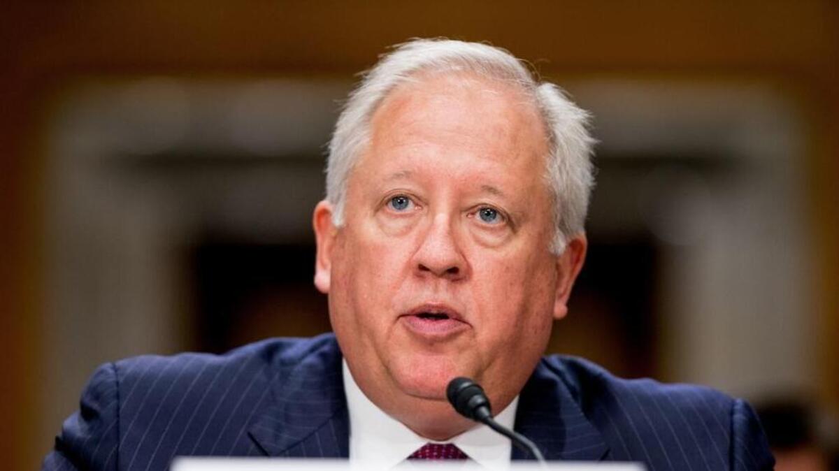 State Department Undersecretary for Political Affairs Thomas Shannon, Jr., testifies on Capitol Hill in Washington, Tuesday, April 5, 2016, before the Senate Foreign Relations Committee hearing on recent Iranian actions and implementation of the nuclear deal.