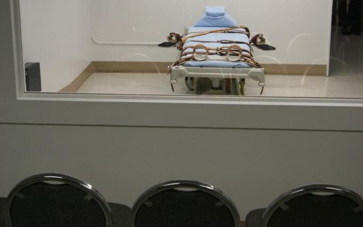 The death chamber at Florida State Prison in Starke.