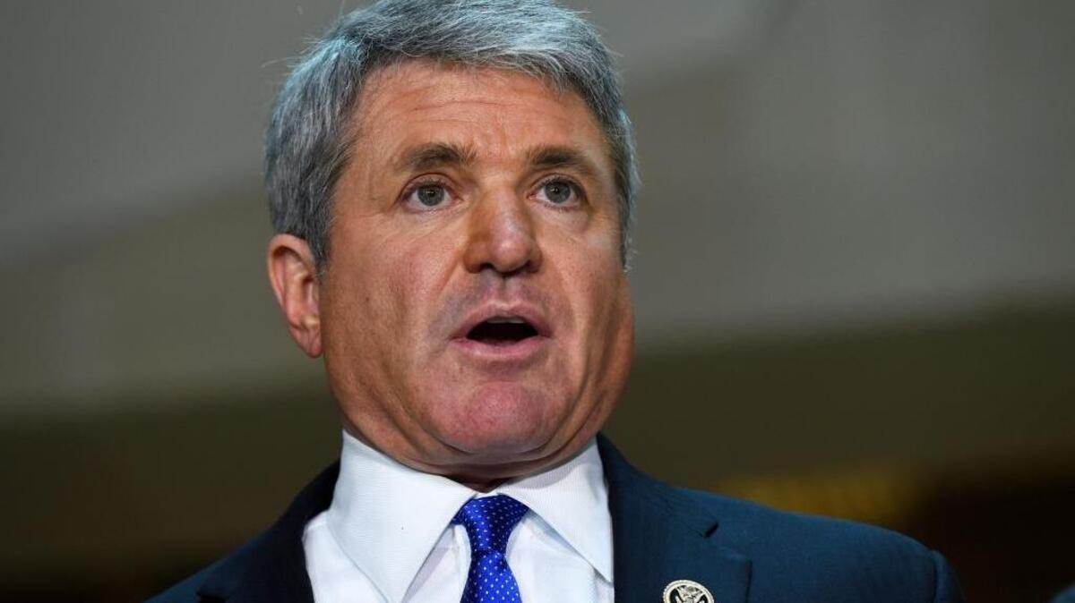 Rep. Michael McCaul, R-Texas speaks to reporters on Capitol Hill. McCaul had been under consideration to become secretary of Homeland Security under President-elect Donald Trump.