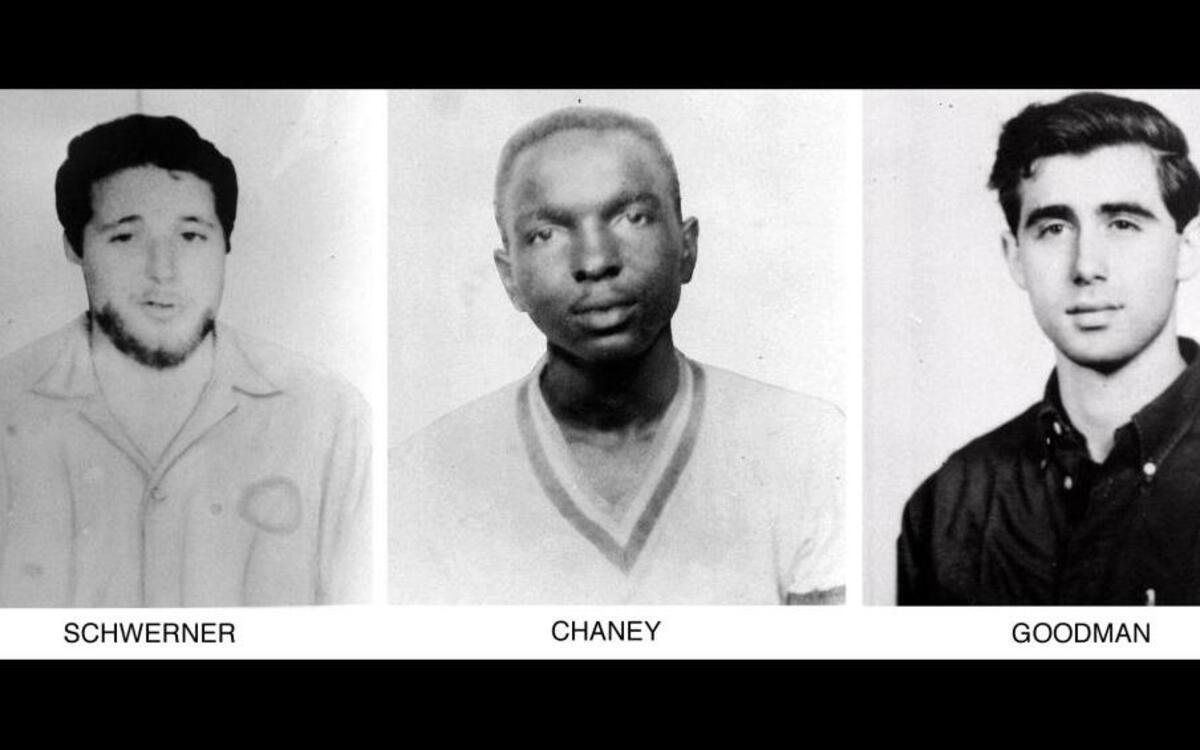 On June 29, 1964, the FBI began distributing these pictures of civil rights workers, from left, Michael Schwerner, 24, of New York, James Chaney, 21, from Mississippi, and Andrew Goodman, 20, of New York, who disappeared near Philadelphia, Miss., June 21, 1964. The three civil rights workers, part of the "Freedom Summer" program, were abducted, killed and buried in an earthen dam in rural Neshoba County.