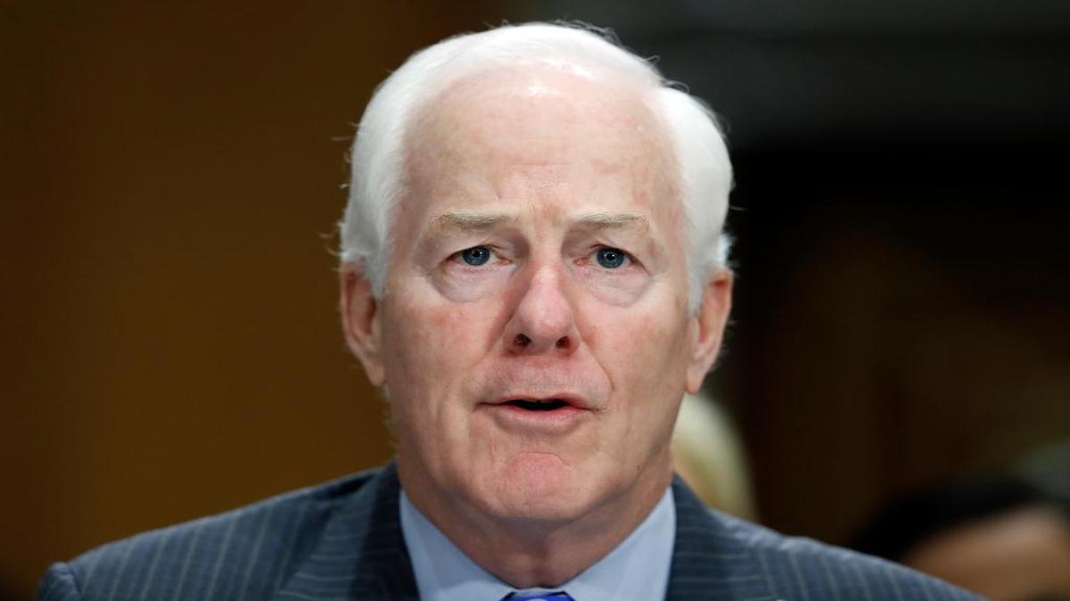 Sen. John Cornyn, R-Texas, testifies during a hearing of the Senate Foreign Relations Committee on the nomination of former Utah Gov. Jon Huntsman to become the US ambassador to Russia.