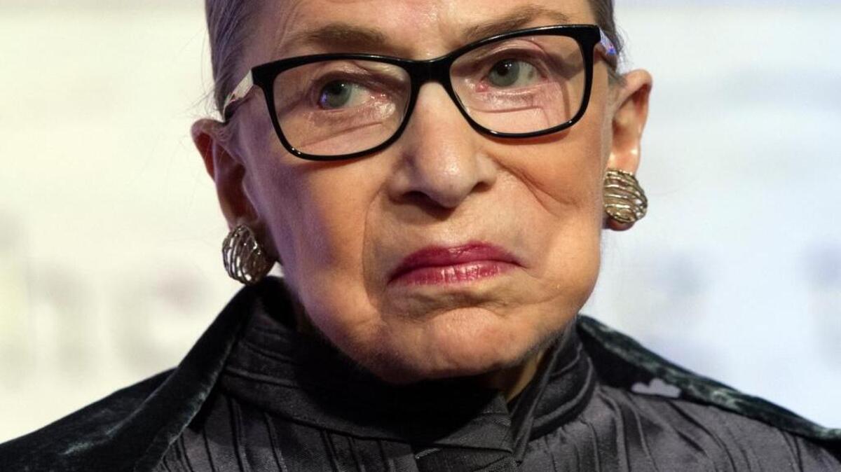 Supreme Court Justice Ruth Bader Ginsburg does not approve of national anthem protests.
