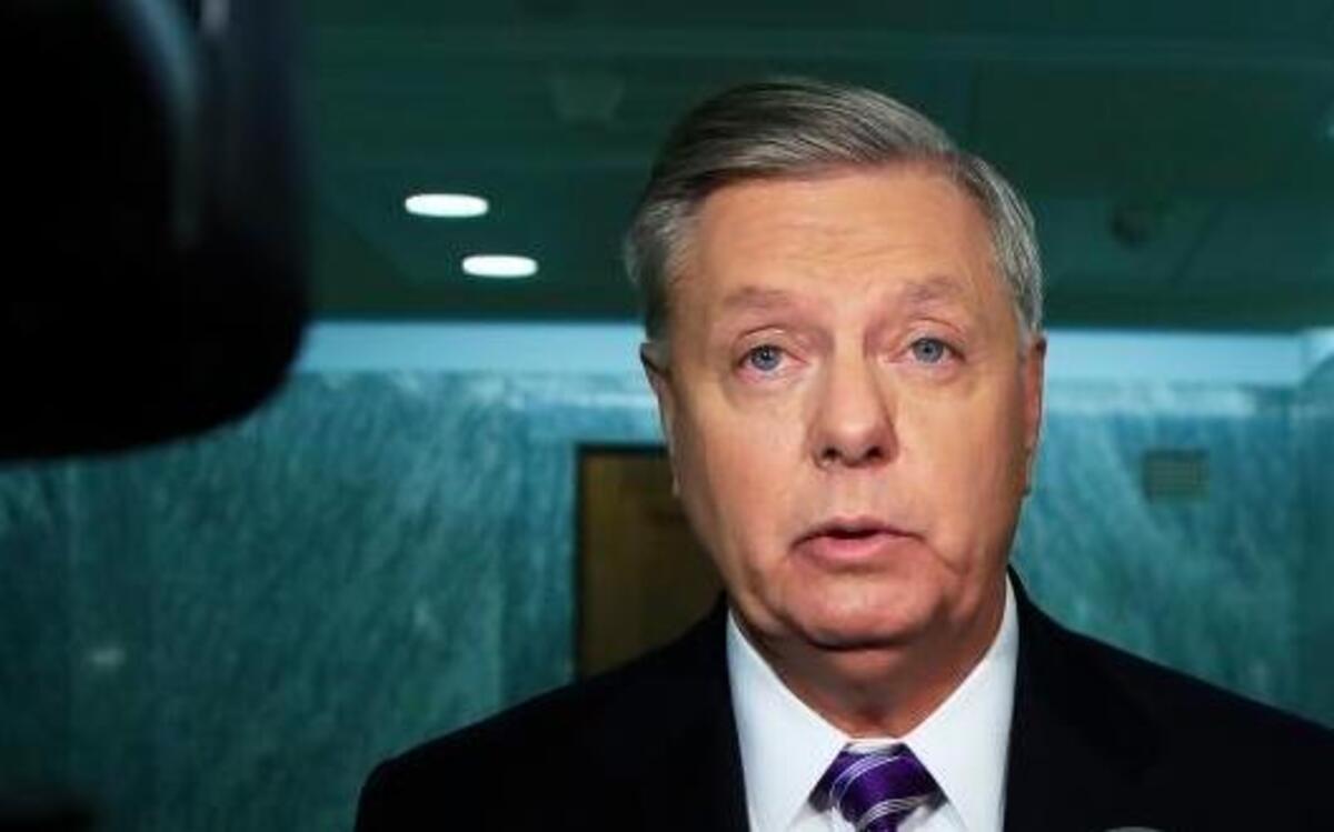 Sen. Lindsey Graham, R-S.C., speaks to reporters on Capitol Hill in Washington this week.