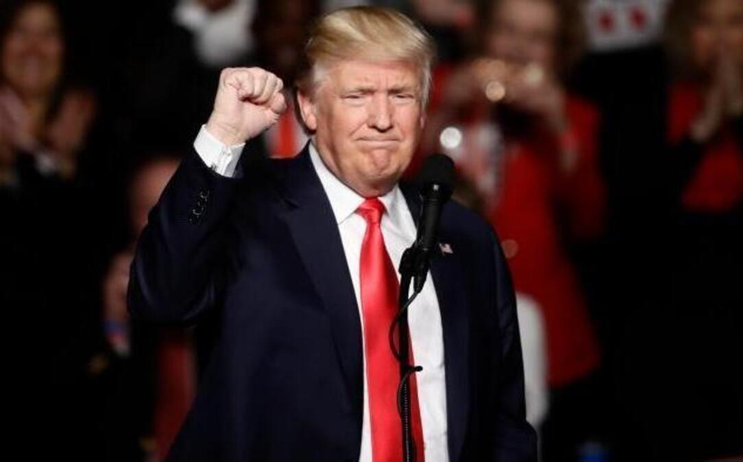 President-elect Donald Trump during a rally at the Giant Center, Thursday, Dec. 15, 2016, in Hershey, Pa.