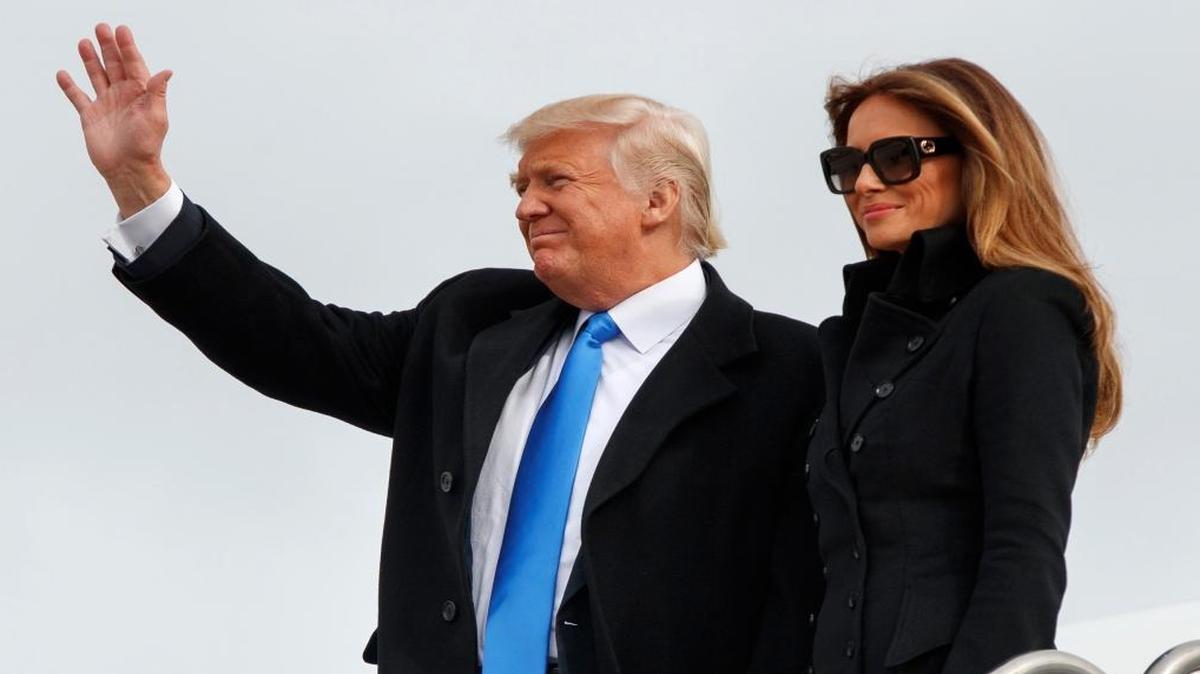 President Donald Trump and the first lady, Melania Trump.