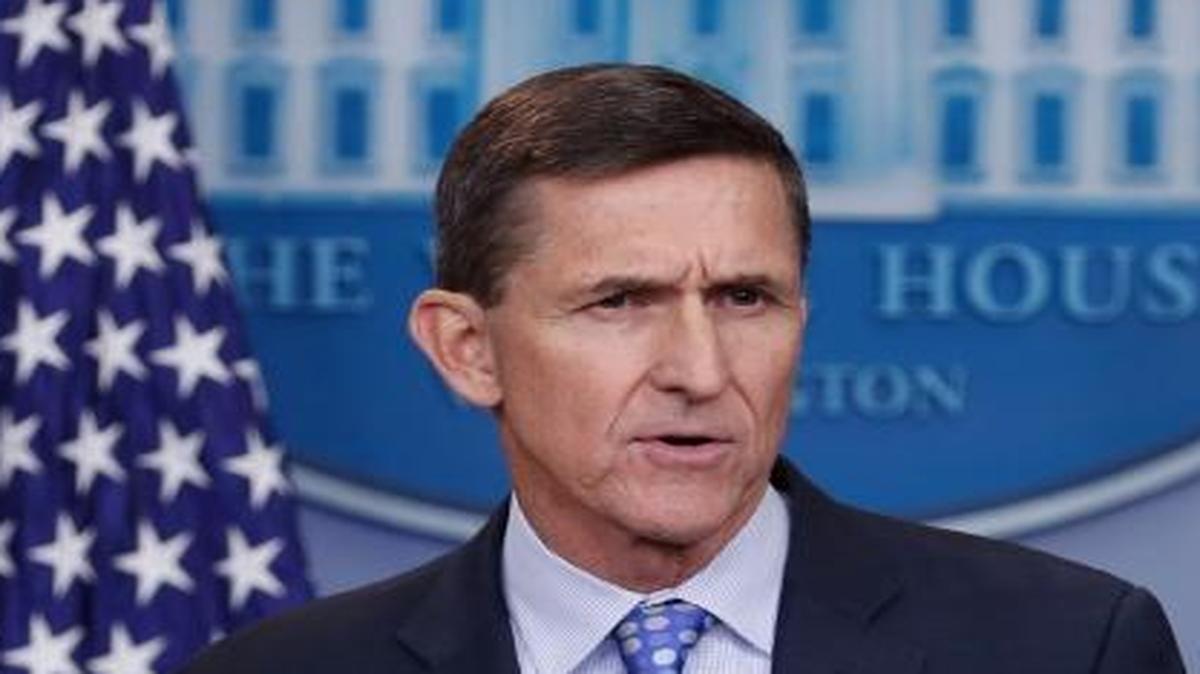 National Security Adviser Michael Flynn issued a warning to Iran during the daily news briefing at the White House on Wednesday, Feb. 1, 2017.