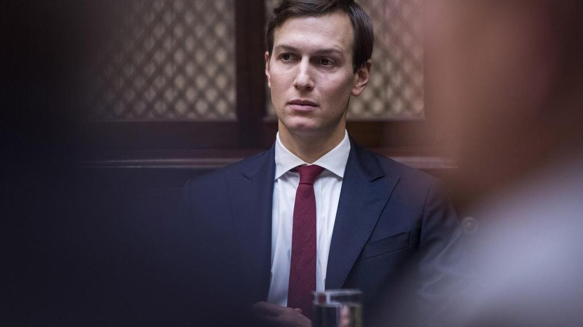 Jared Kushner, President Donald Trump's senior adviser and son-in-law, listens during a meeting with small business leaders at the White House on Jan. 30.