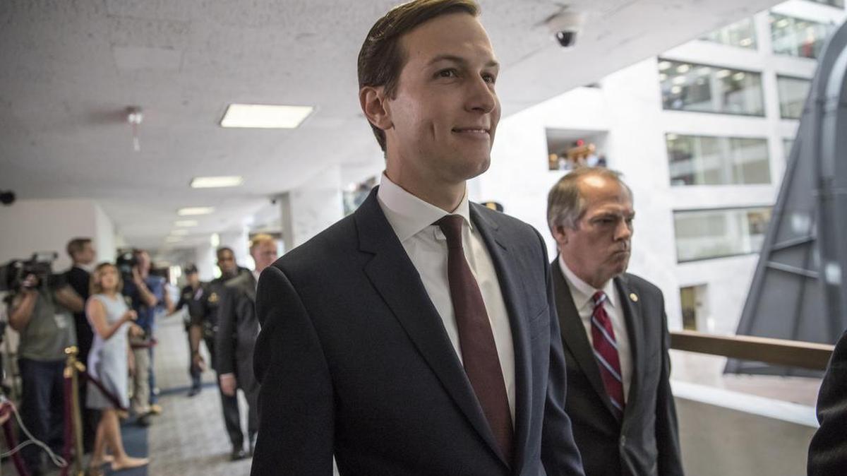 In this July 24, 2017 file photo, White House senior adviser Jared Kushner arrives on Capitol Hill in Washington to meet behind closed doors before the Senate Intelligence Committee.