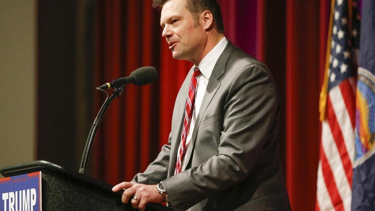 Kansas Secretary of State Kris Kobach will meet with President-elect Donald Trump in New York on Thursday.