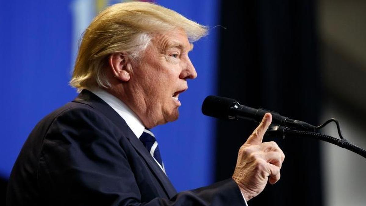 President-elect Donald Trump speaks during a rally at the Wisconsin State Fair Exposition Center, Tuesday, Dec. 13, 2016, in West Allis, Wis.