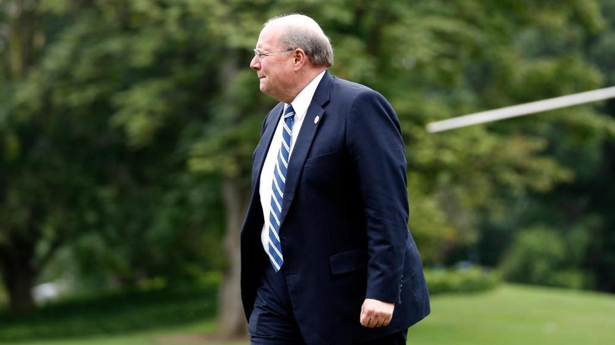 White House Deputy Chief of Staff for Operations Joe Hagin walks to the White House as he arrives on the South Lawn, Monday, Aug. 14, 2017, in Washington. He is the rare Trump staffer to be near-universally respected across the political spectrum.