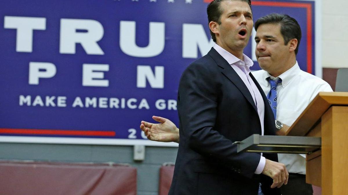While many Republicans distanced themselves from President-elect Donald Trump, Idaho Rep. Raul Labrador, right, went to Arizona, Florida and Utah to campaign for the Trump ticket. In this photo Labrador is shown with Donald Trump Jr., left, at a campaign rally at Arizona State University on Oct. 27, 2016, in Tempe, Ariz.