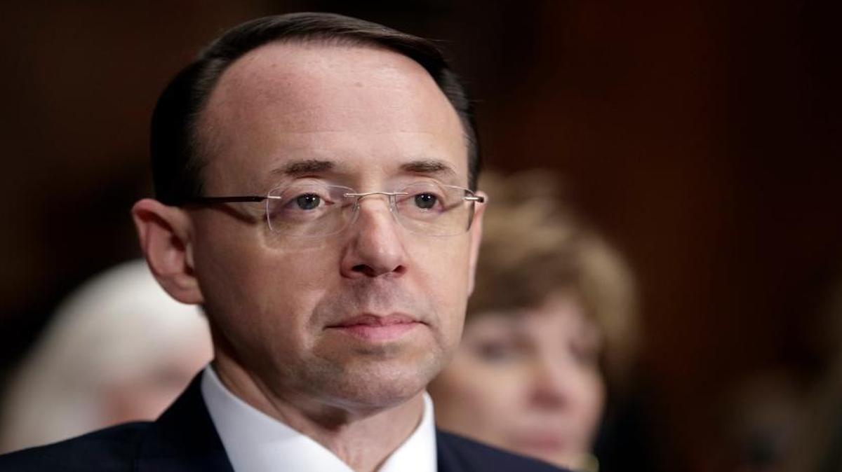 Rod Rosenstein during his confirmation hearing to be deputy attorney general.