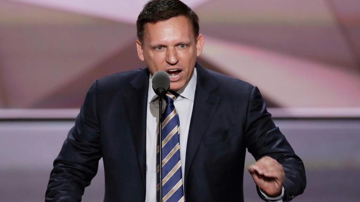 Entrepreneur Peter Thiel speaks during the final day of the Republican National Convention in Cleveland, July 21, 2016.
