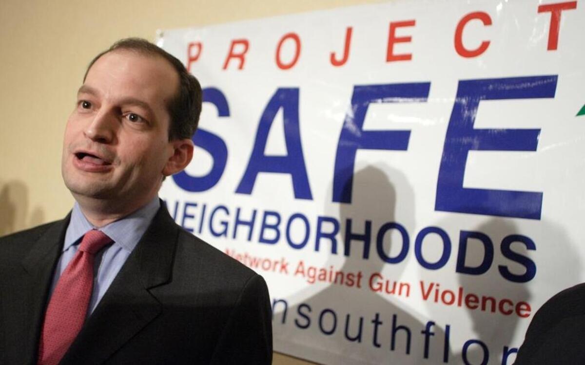 The U.S. Senate has scheduled a confirmation hearing for President Trump’s labor nominee, Alex Acosta, pictured here in 2008.