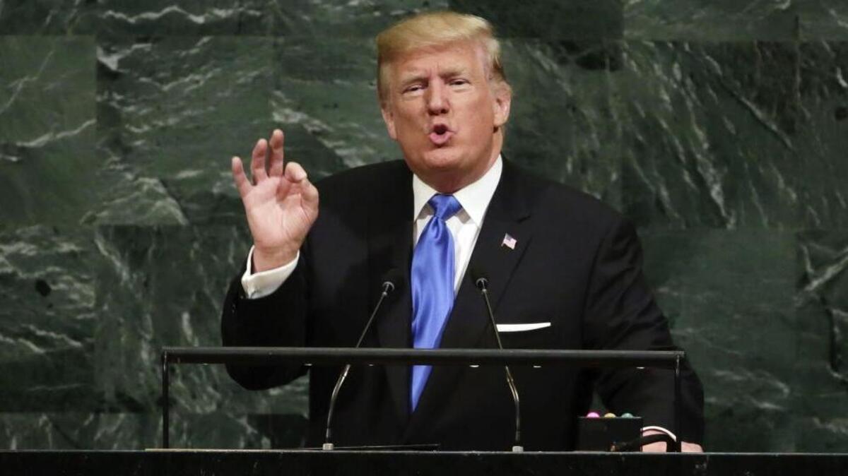 President Trump singled out Cuba and Venezuela for delivering only “anguish and failure” to its people during a speech to the United Nations on Sept. 19, 2017. (AP Photo/Richard Drew)