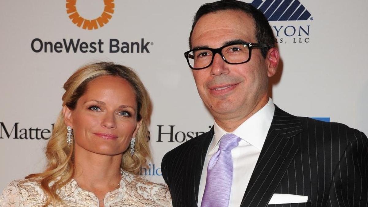 Steven Mnuchin is thought a possible pick for Treasury secretary. Mnuchin and his then-wife Heather arrive at The Kaleidoscope Ball's "Designing The Future" at the Beverly Hills Hotel on April 17, 2013, in Beverly Hills, Calif.