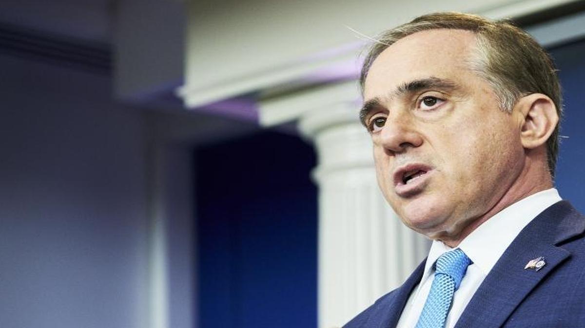 David Shulkin, secretary of U.S. Veteran Affairs, speaks during a White House press briefing in Washington, D.C., U.S., on Wednesday, May 31, 2017. Shulkin said the VA must wait at least a month under current law before it can discipline an employee for misconduct or poor performance.