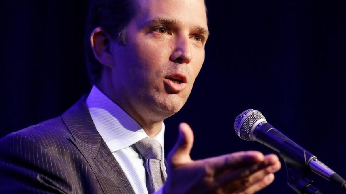 Donald Trump Jr. emails that he was told that the Russian government had information that could “incriminate” Clinton and her dealings with Russia.