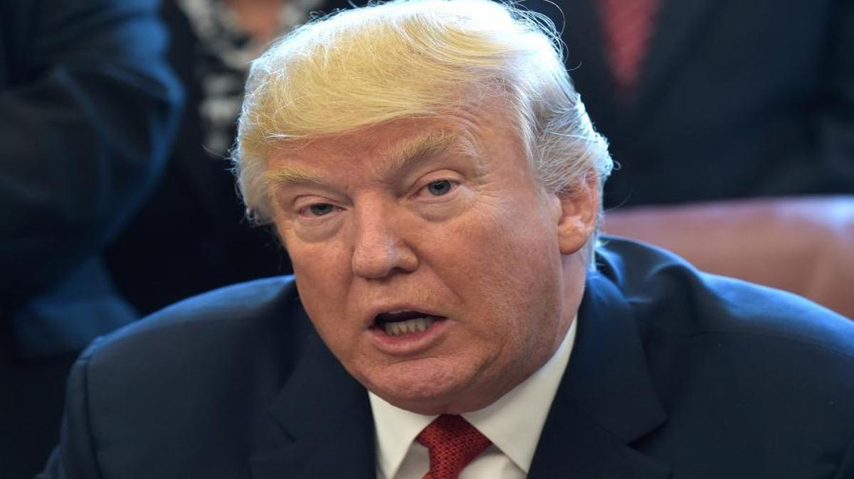 In this April 20, 2017, file photo, President Donald speaks in the Oval Office of the White House in Washington.
