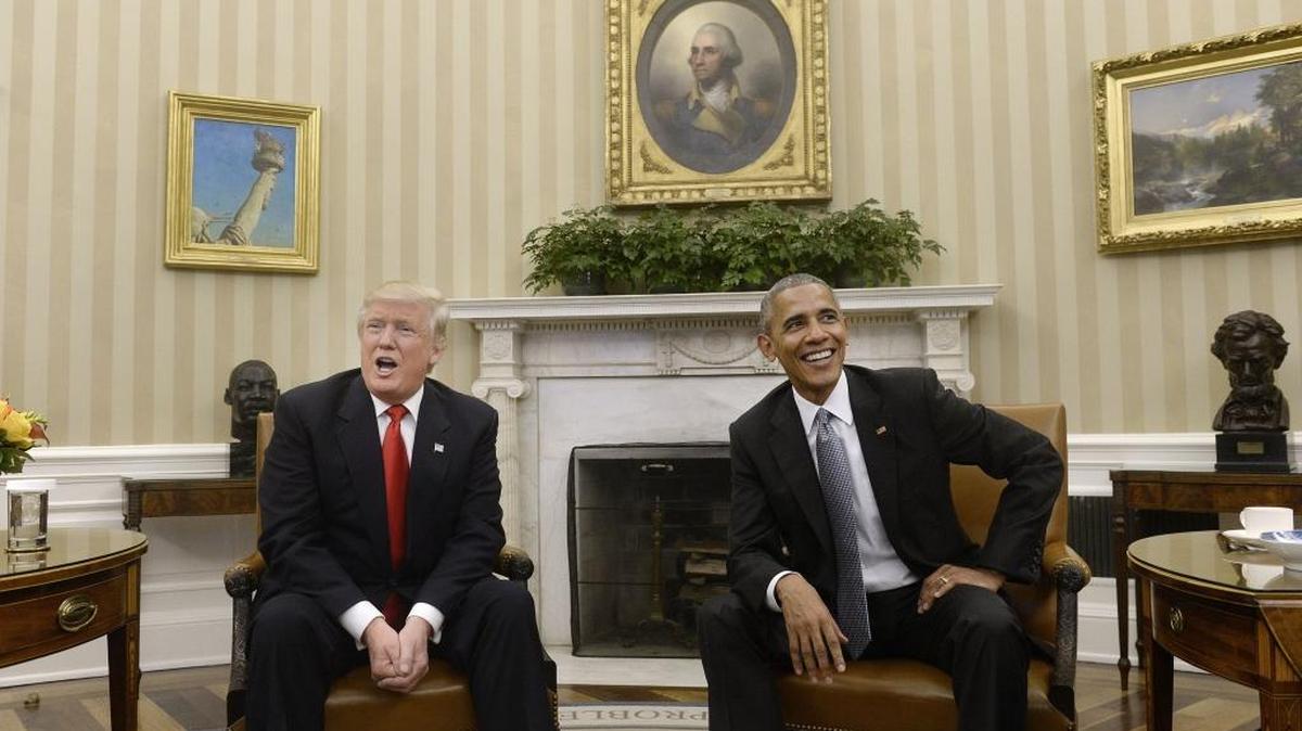 Donald Trump, here in November, has accused then-president Barack Obama of “tapping my phones” in October.