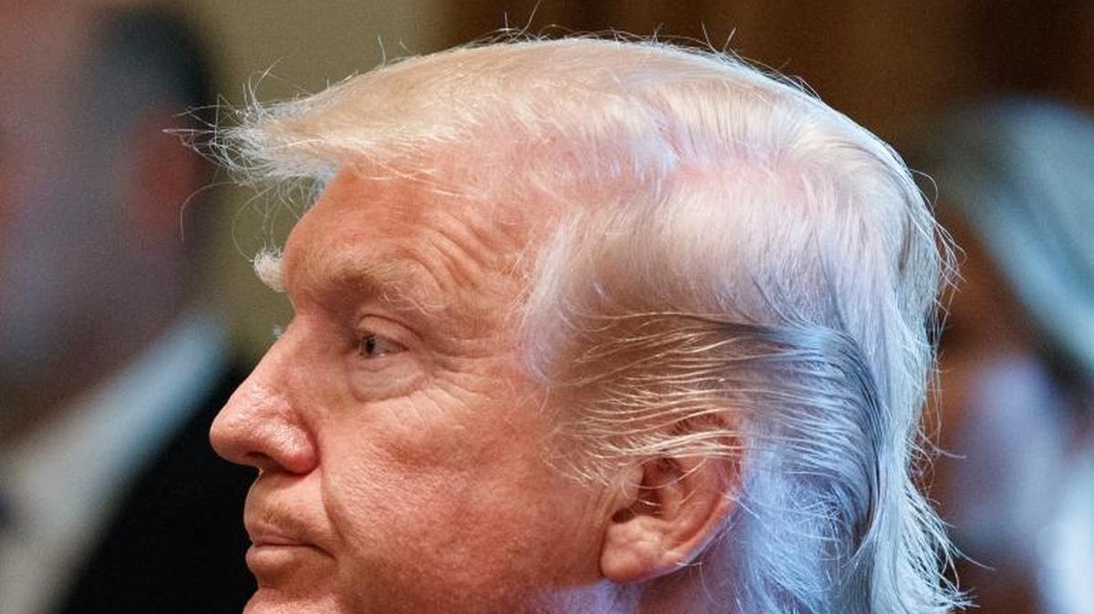 President Donald Trump announces that the United States will designate North Korea a state sponsor of terrorism during a cabinet meeting at the White House Monday.