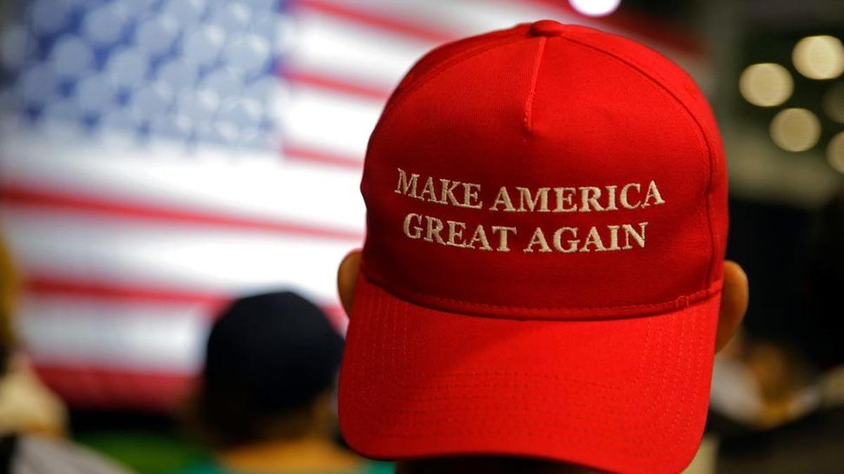 Supporters of Republican presidential candidate Donald Trump wait for the start of a rally in Westfield, Ind., on Tuesday.