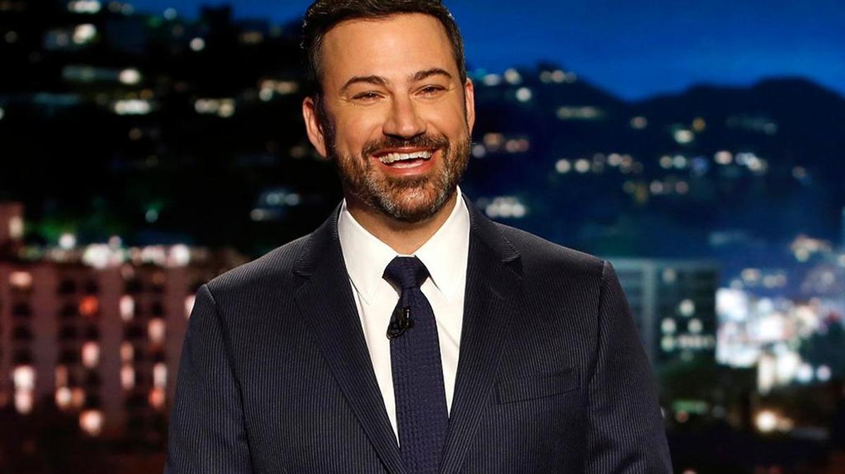 In this April 11, 2017 file photo, host Jimmy Kimmel appears during a taping of "Jimmy Kimmel Live," in Los Angeles. Kimmel zinged his critics as he returned to late-night TV and resumed arguing that Americans deserve the level of health care given his infant son. Back on ABC's "Jimmy Kimmel Live" Monday, May 8, after a week's absence, he said baby Billy is recovering well from open-heart surgery for a birth defect and thanked well-wishers. Then he charged back into the fraught topic, singling out Idaho Congressman Raúl Labrador’s comments.