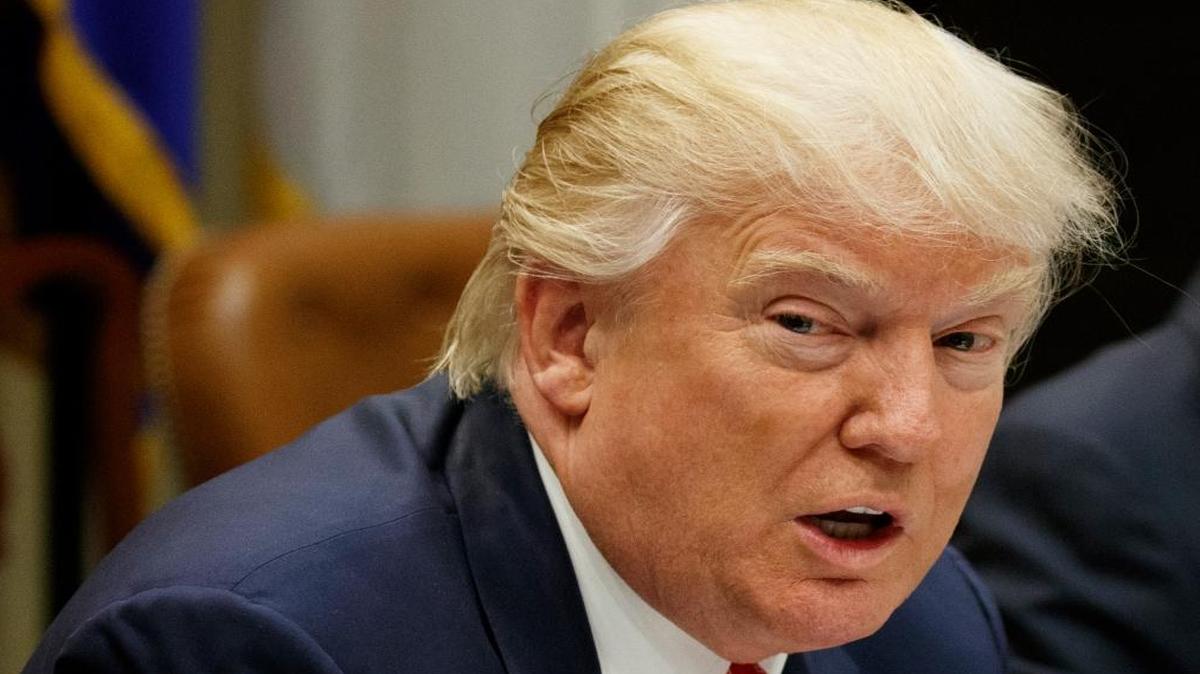 President Donald Trump speaks during a meeting on the Federal budget, Wednesday, Feb. 22, 2017, in the Roosevelt Room of the White House in Washington.