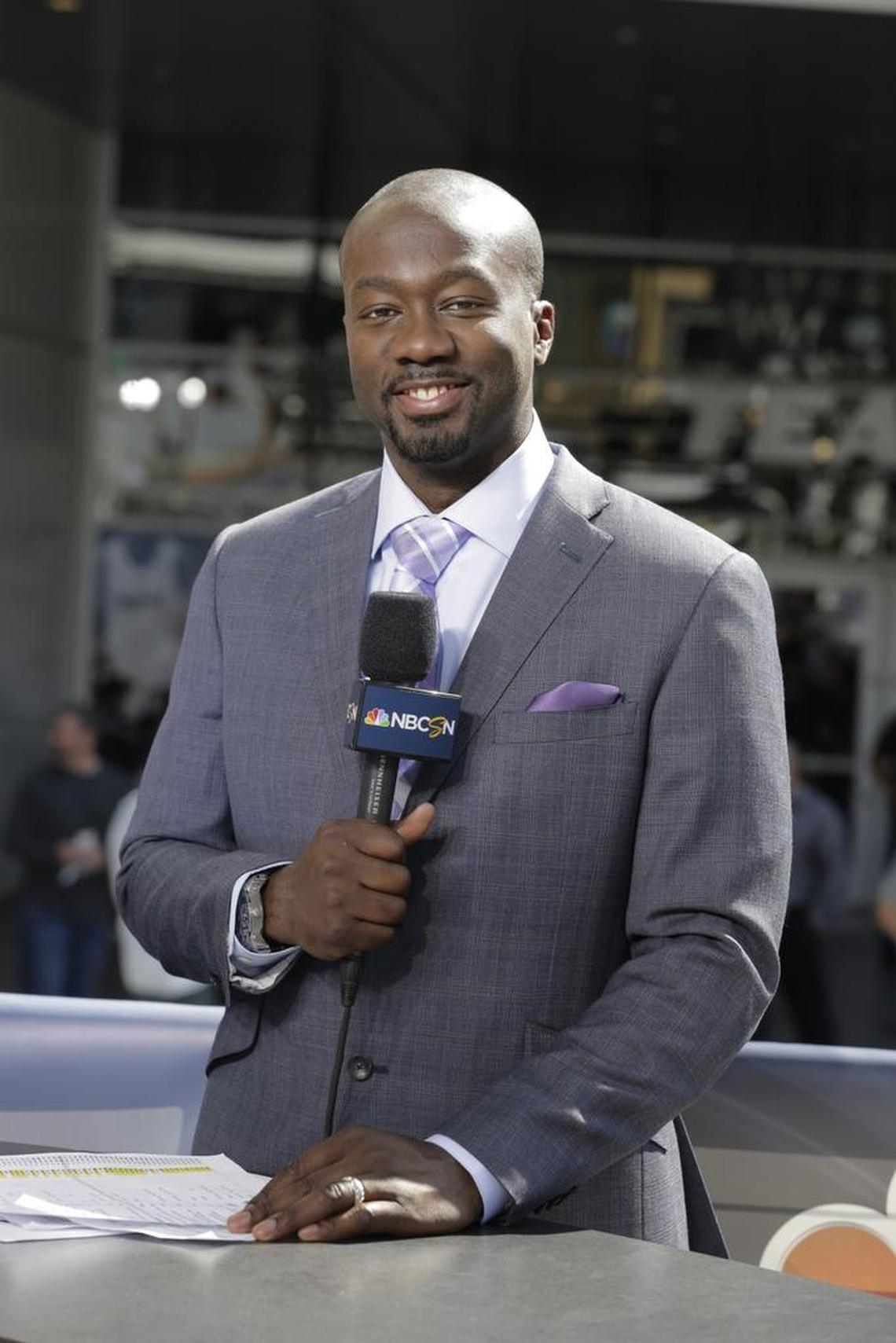 Anson Carter, studio analyst for NHL on NBC